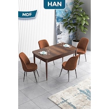 Masa Barok Ahşap Sandalyeler Kiremit