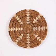 Kaunos 75 X15 Cm Çap- Doğal Abaka Duvar Tabağı