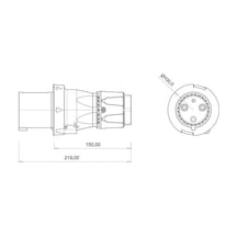 Bemis 3 63a 220v Ip44 Düz Fiş