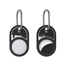 Kilifone - Airtag Uyumlu Silikon Anahtarlık - 05 - Siyah