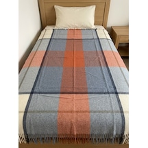Gençev Home &Selin& %100 Saf Yün Scotch Battaniye Tek Kişilik (529588495)