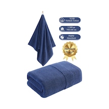 Cotton %100 Banyo Havlusu 70x140 Cm Royal Mavi