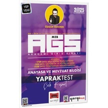 Yargı Yayınları 2025 Meb Ags Anayasa Ve Mevzuat Bilgisi Çek Kopart Yaprak Test