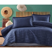 Clasy Çift Kişilik Yatak Örtüsü Lorna v2 Lacivert
