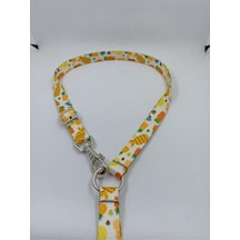 Tr Ananas Desenli Gezdirme Kayışı, Köpek Tasması, 120cm X 2cm, Sarı Genel