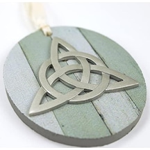 Abbey & Ca Hediye Trinity Düğüm Mdf Süsleme Krem Kurdele Hediye Kutulu