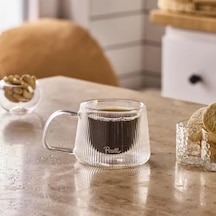 Perotti Lineo Short Çift Cidarlı Kupa 200 Ml Açık Beyaz