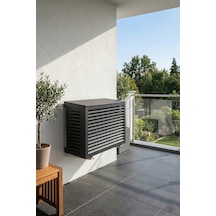 Klima Motoru/dış Ünite Gizleme/koruma Kafesi Xs 7000 Btu - 9000 Btu 86x44x65 H Açılı Condor Antrasit
