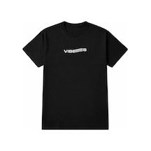 Unisex Vibes Baskılı Oversize Tişört %100 Pamuk Bisiklet Yaka Günlük Streetwear Trend T-shirt Siyah Unisex Vibes Baskılı Oversize Tişört %100 Pamuk Bisiklet Yaka Günlük Streetwear Trend T-shirt Siyah