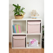 Pudra Çizgili Kapaklı Kutu Siyah