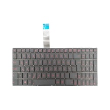 Asus Fx550 Fx550v X550v Klavyesi - Siyah - Kırmızı Harfli 01645195