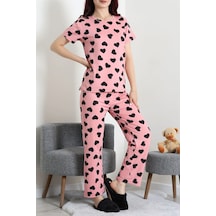 Modi Milan Alt Üst Aynı Pijama Takımı Pembesiyah - 53890.1857. Açık Bej - Siyah
