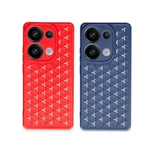 Note 13 Pro 4g Kılıf Petek Silikon Kapak - Siyah