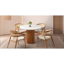 Mobilgen Sadece Masa Kar Beyaz 100x100 Orkide Hg Masa Beyaz