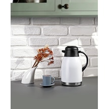 New Titanium 2 Litre Çift Katlı Çelik Termos Mandallı Png-1