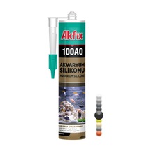 100aq Akvaryum Silikonu 280 ML Siyah