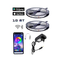 Bluetooth Özellikli Rgb Şerit Led 10 Metre Sese Ve Müziğe Duyarlı
