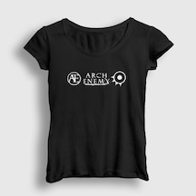 Presmono Kadın Ae Arch Enemy T-shirt Siyah