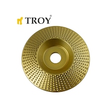 Troy 25076 Avuç Taşlama İçin Ahşap Aşındırıcı Disk, Trapezoidal, 125mm