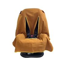 Ezh Collection 4010 Bebek Müslin Oto Koltuğu Kılıfı Kiremit