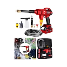 Dragro Alman DRG-999XS Kırmızı X-Series 999 VF 20 Ah 100 Bar Kömürsüz Motor Şarjlı Oto Yıkama Makinesi Çift Akülü