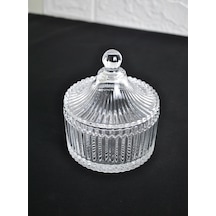 Kesme Kapaklı Cam Lüx Şekerlik