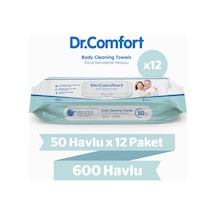 Dr. Comfort Vücut Temizleme Havlusu 12 x 50'li