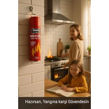 Works Yangın Savar Sprey 500 Ml Portatif,hızlı,etkili,taşınabilir Yangın Söndürücü Köpük