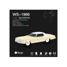 Cadillac Eldorado Nostaljik Araba Şeklinde Bluetooth Speaker Şarjlı Kablosuz Hoparlör