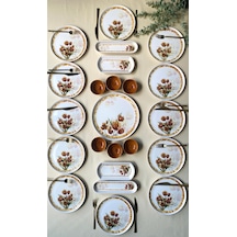 Vintage Model 12 Kişilik 23 Parça Kahvaltı Takımı Vintage