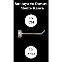 Suntaya Kanca 15 Cm Duvara Monte Çok Amaçlı Kanca Mağaza Düzenleme 50 Adet