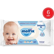 Molfix Hassas Ciltler Izotonik Sulu Mendil 6 X 60'Lı