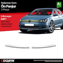 S-Dizayn Vw Golf 7 Krom Ön Panjur 2 Prç. Highline 2013-2017