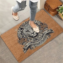 Valerine Life Pars Kedisi Welcome Hoş Geldiniz Kapı Önü Paspası 45x70cm