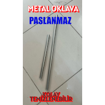 Metal Oklava Alüminyum İkili Set 40 Cm Ve 70 Cm Ebatlarında 19mm Kalınlığında