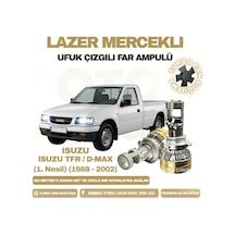 Isuzu Tfr 1988 - 2002 Mercek Led Ufuk Çizgili Far Ampulü Led Şimşek Etkili