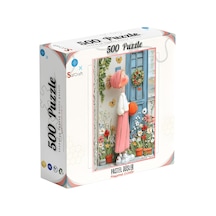 500 Parça Puzzle Pastel Düşler Rengarenk Çiçekler Standart