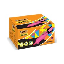 Pembe Fosforlu Kalem 12 Adet Bic Pembe