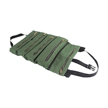 Tenfowee Çok Amaçlı 5 Cep Fermuarlı Keten Araç Çantası - Taşınabilir Araç Organizer