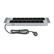Amp Connect 19"2u 16'lı Fransız Ups Direkt Bağlantılı Kabinet Grup Prizi Pdu -16a