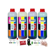 Perfection Hp Uyumlu Deskjet İnk Advantage 4300  Uyumlu Kartuş Dolum Seti 4 X 1000 Gr. Kartuş No : 654