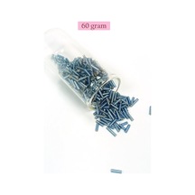 Uzun Boru Kesme Boncuk Çap 2mm Uzunluk 10 Mm - 60 Gram - Camgöbeği Mavi - Bnc267 Diğer