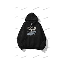 Tarzsokak Y2k Unisex İnto The Abyss Sweatshirt Kod 1567 Siyah