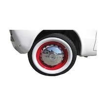 Atlas Marka 15 Jant Lastik Yanağı Beyaz 4' Lü Set Yanak Blueoto