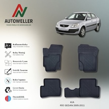 Kia Rio Sedan 2005-2011 Uyumlu Havuzlu Oto Paspas