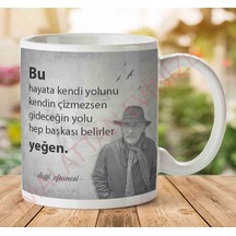Tuncel Kurtiz Kendi Yolunu Çizmezsen İki Tarafı Baskılı Kupa Bardak.jpg
