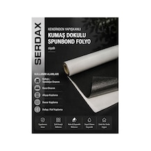 Kendinden Yapışkanlı Kumaş Dokulu Spunbond Folyo Koltuk-oto-baza-ahşap-metal-dolap-duvar Uygulamaları Siyah Renk Siyah