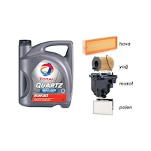 Total 5W30 Partikül Yağ + Filtre Ful Set Berlingo 1.6 Dizel