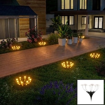 8 Led'li Güneş Enerjili Mantar Şeklinde Bahçe, Çim, Peyzaj Dekorasyon Lambası, Solar Mantar Led