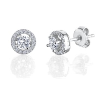 0.50 Karat Mia Zirconia Büyülü Işıltı Tektaş Gümüş Küpe